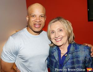 Glenn Davis and Hillary Clinton Photo