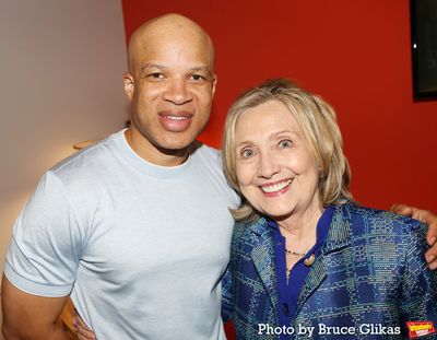 Glenn Davis and Hillary Clinton Photo