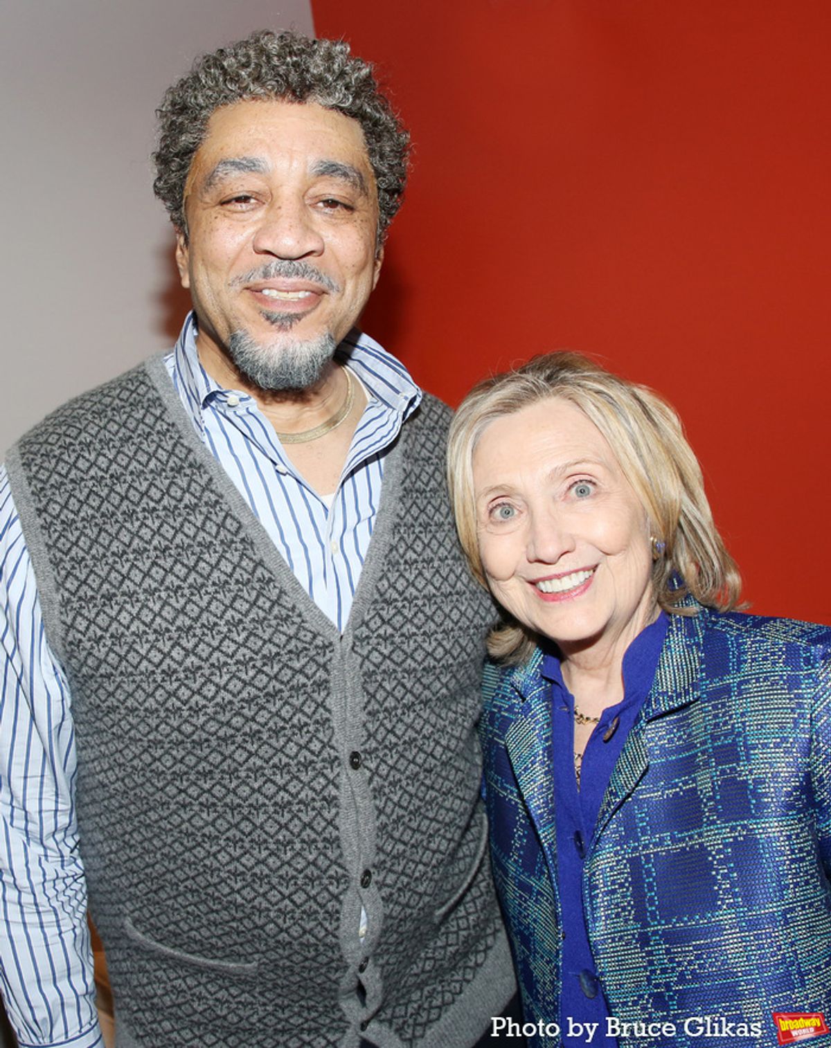 Harry Lennix and Hillary Clinton at 