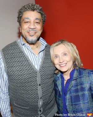 Harry Lennix and Hillary Clinton Photo