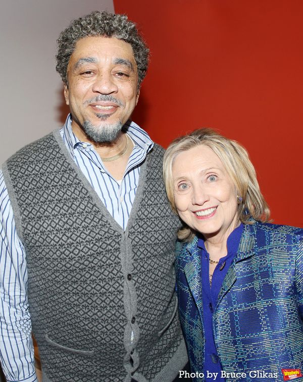 Harry Lennix and Hillary Clinton Photo