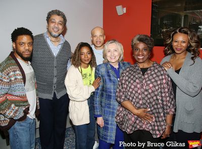 Jon Michael Hill, Harry Lennix, Kara Young, Glenn Davis, Hillary Clinton, LaTanya Ric Photo