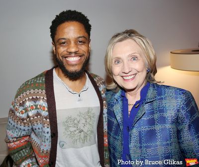 Jon Michael Hill and Hillary Clinton Photo