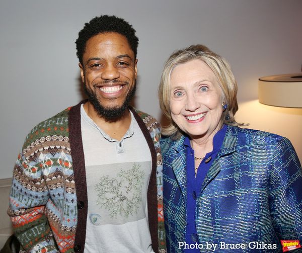 Jon Michael Hill and Hillary Clinton Photo