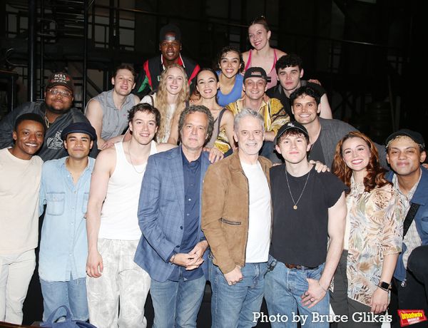 C. Thomas Howell and Darren Dalton pose with the cast backstage at 