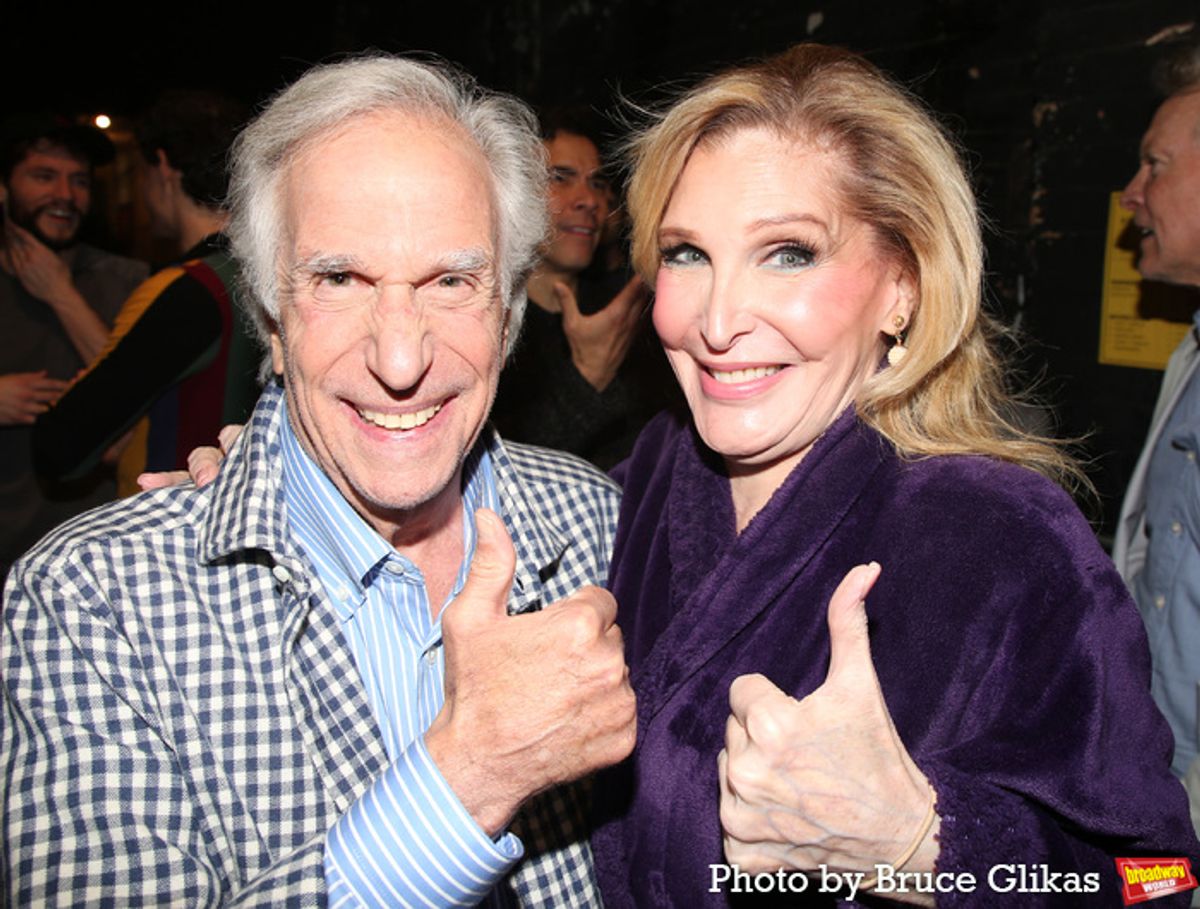 Henry Winkler and Bianca Leigh at 