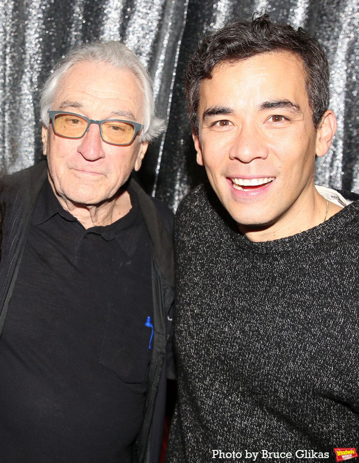 Robert De Niro and Conrad Ricamora at 