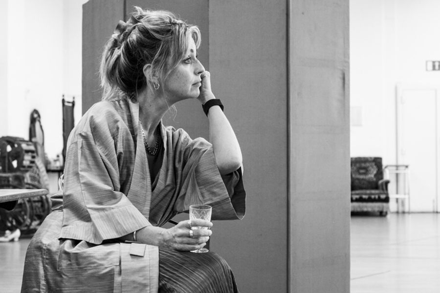 Photos: Ralph Fiennes and Miranda Raison in GRACE PERVADES Rehearsals Image