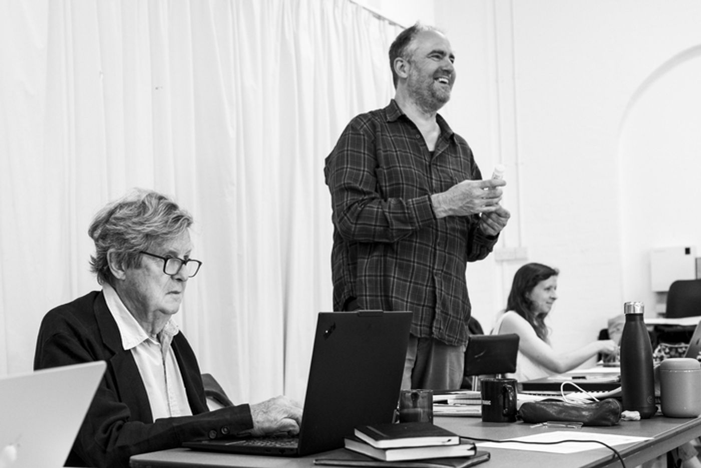 Photos: Ralph Fiennes and Miranda Raison in GRACE PERVADES Rehearsals  Image