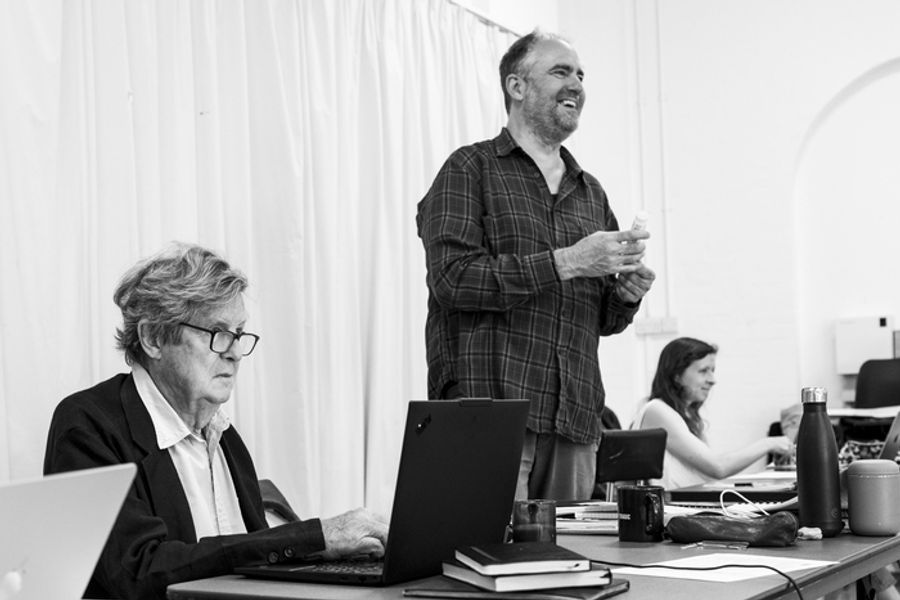 Photos: Ralph Fiennes and Miranda Raison in GRACE PERVADES Rehearsals Image