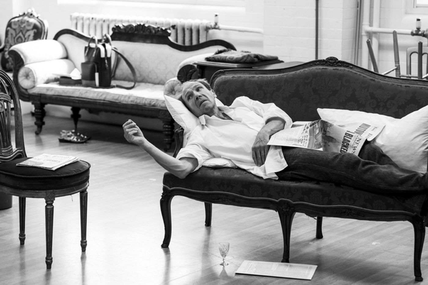 Photos: Ralph Fiennes and Miranda Raison in GRACE PERVADES Rehearsals  Image