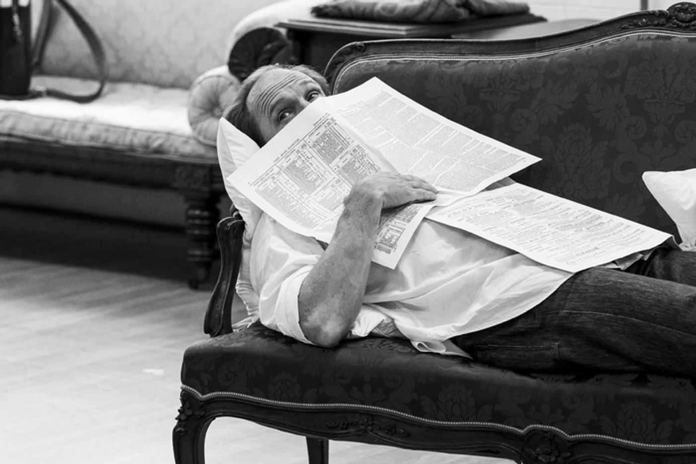 Photos: Ralph Fiennes and Miranda Raison in GRACE PERVADES Rehearsals  Image