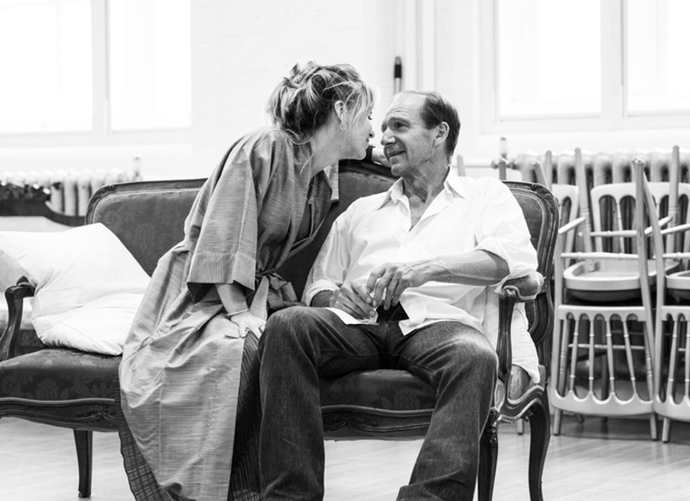 Photos: Ralph Fiennes and Miranda Raison in GRACE PERVADES Rehearsals  Image
