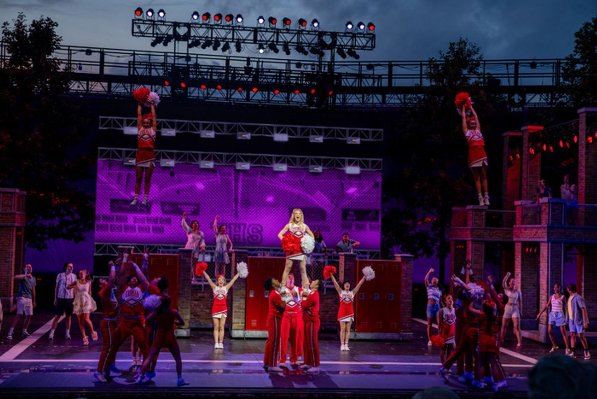 Jonalyn Saxer (center) and the company  at 