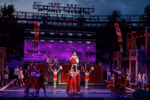 Jonalyn Saxer (center) and the company  Photo