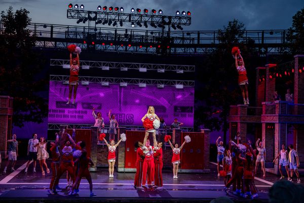 Jonalyn Saxer (center) and the company  Photo