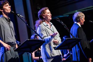 Ben Levi Ross, Mylinda Hull, and Scott Bakula @ BroadwayWorld Ben Levi Ross, Mylinda Hull, and Scott Bakula Photo