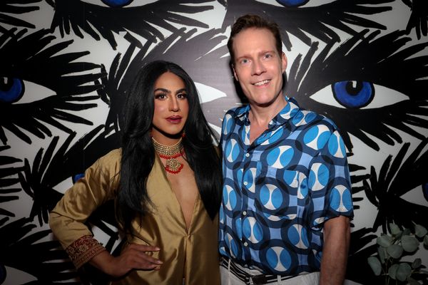 From the left: CHETAN RAO & DIRECTOR DAVID JAMES PARR. Photographed by Gabriela Lacer Photo