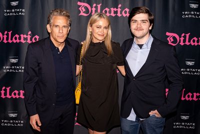 Ben Stiller, Christine Taylor, and Quinlin Stiller  Photo