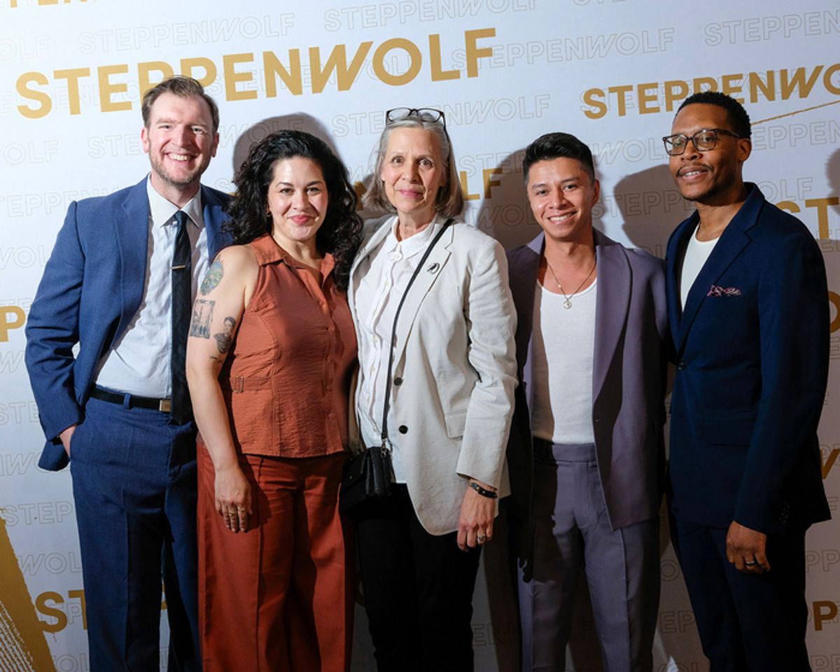 ensemble member Cliff Chamberlain, Sadieh Rifai, ensemble member Amy Morton, Jordan Arredondo and ensemble member Namir Smallwood at 