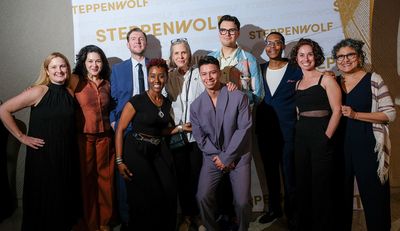 Executive Director Brooke Flanagan, Sadieh Rifai, ensemble members Cliff Chamberlain, Photo