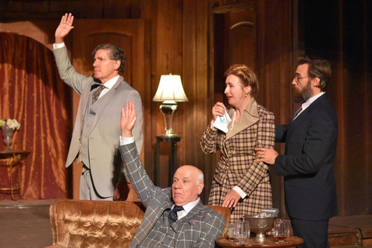 Ted Dane, Alan Blumenfeld, Emily Bridges and Sam Cowan  Photo by Ian Flanders at 