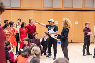 Luis Salgado en los ensayos con Feature Group  Photo