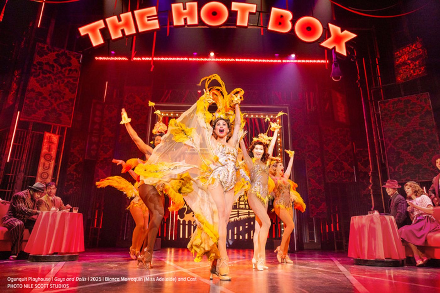 Photos: Rob McClure, Mykal Kilgore, Bianca Marroquín & Ephraim Sykes in GUYS AND DOLLS at Ogunquit Playhouse  Image