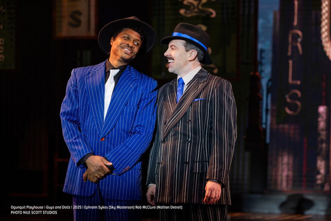 Photos: Rob McClure, Mykal Kilgore, Bianca Marroquín & Ephraim Sykes in GUYS AND DOLLS at Ogunquit Playhouse  Image