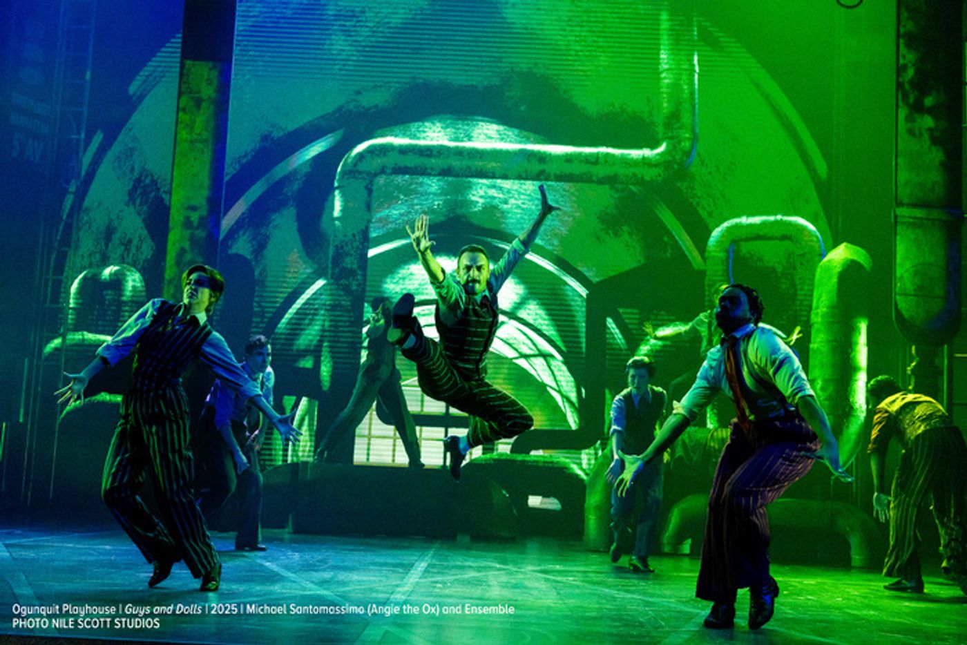 Photos: Rob McClure, Mykal Kilgore, Bianca Marroquín & Ephraim Sykes in GUYS AND DOLLS at Ogunquit Playhouse  Image
