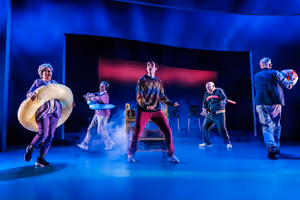 Liz Larsen, Carolyn Mignini, Jake Horowitz, Lee Wilkof and Geoffrey Wad Photo