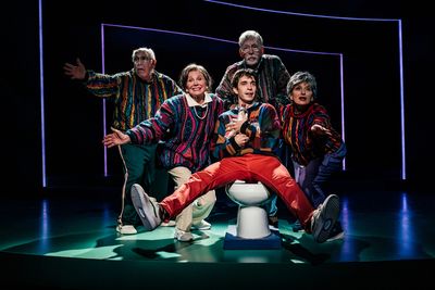 Lee Wilkof, Carolyn Mignini, Jake Horowitz, Geoffrey Wade and Liz Larsen Photo