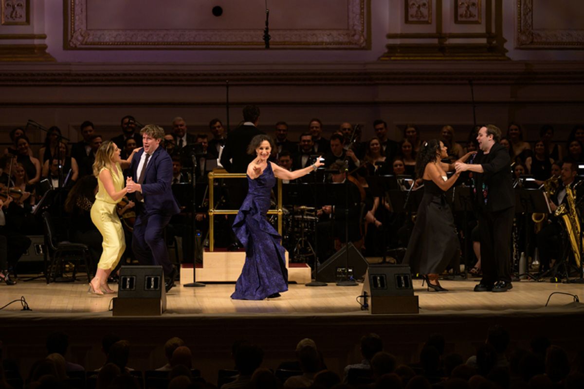 Erika Henningsen, Grey Henson, Barbara Walsh, Samantha Williams, Jak Malone in “Dancing”
 at 