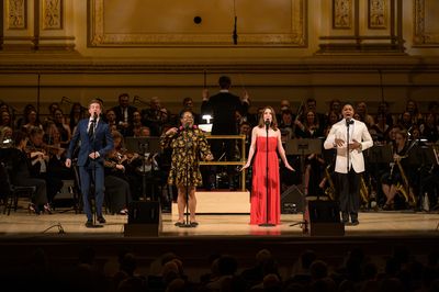 A.J. Shively, Ashley D. Kelley, Jessica Fontana, Ephraim Sykes sing “Elegance” Photo