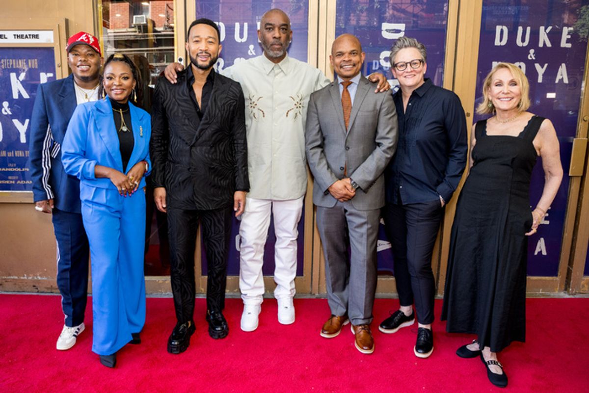 Two Lewis, Naturi Naughton-Lewis, John Legend, Mike Jackson, Warren Adams, Laura Ivey and Janet Brenner  at 