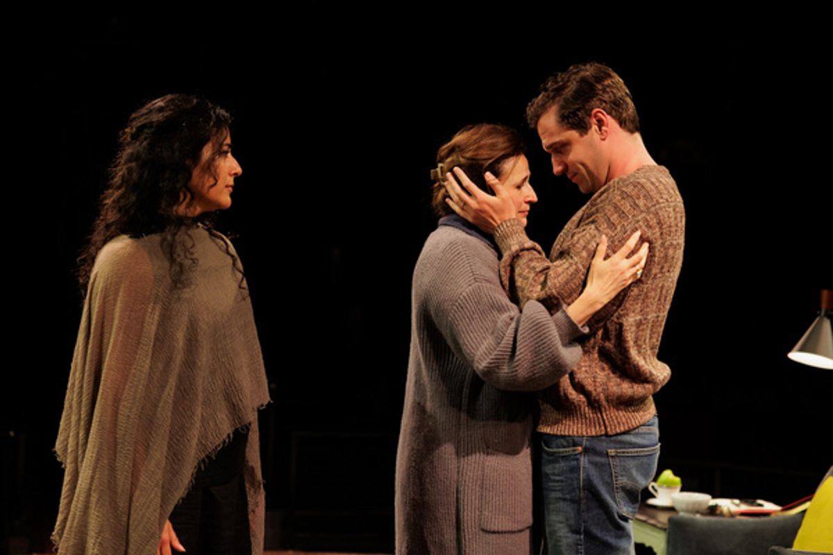 Nadine Malouf, Michaela Watkins, and Ryan Vasquez at 