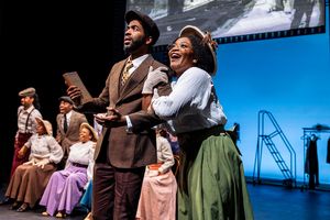 Julius Thomas III and Nasia Thomas (foreground) and L to R background Saint Aubyn, Al Photo
