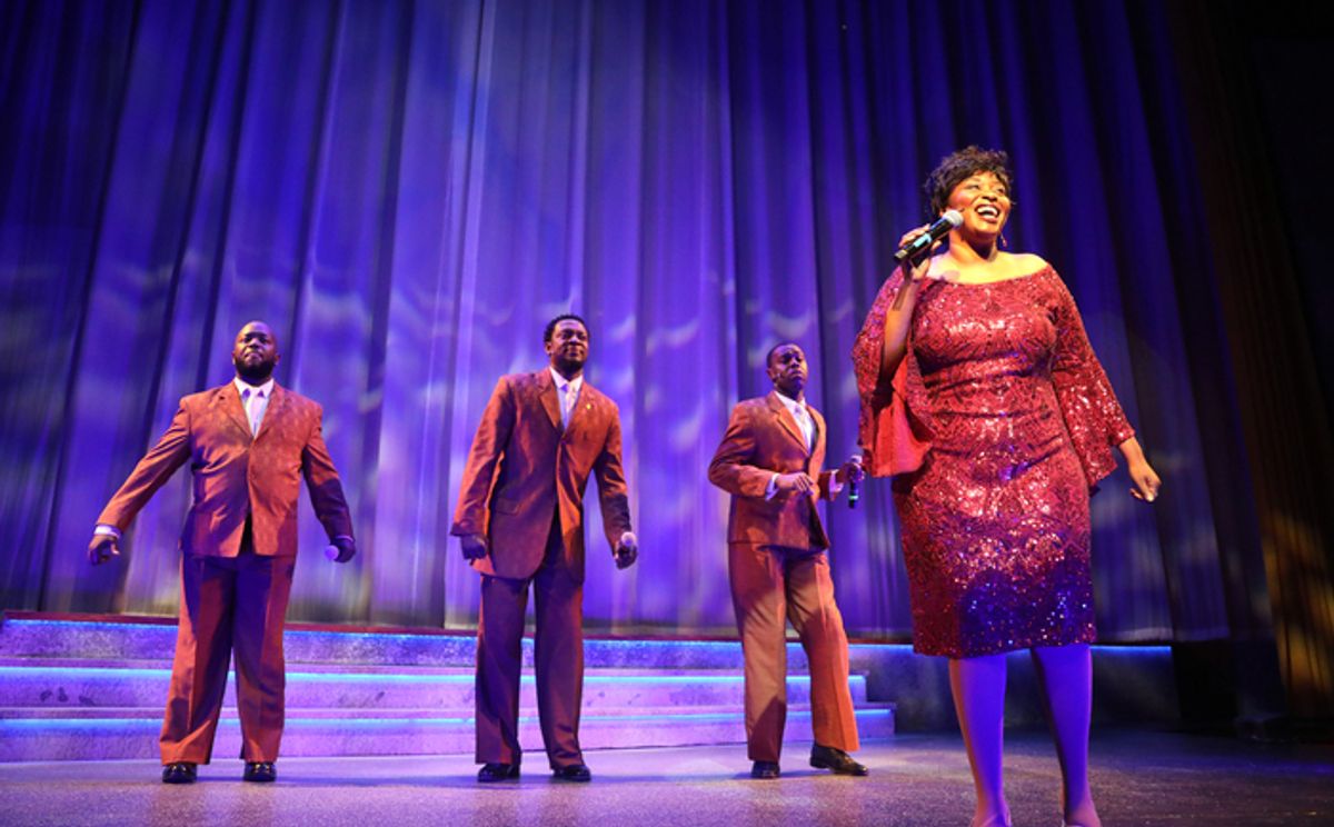 Dennis Dent, Jaitee Thomas, Trequon Tate and Rose Marie Simmons at 