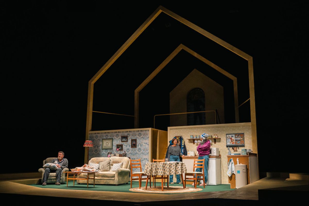 Reece Dinsdale, Shobna Gulati, Natalie Davies at 