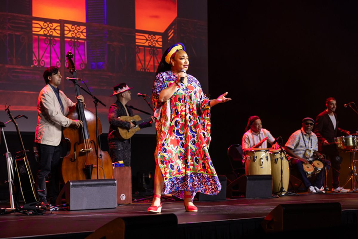 Natalie Venetia Belcon and cast of Buena Vista Social Club at 