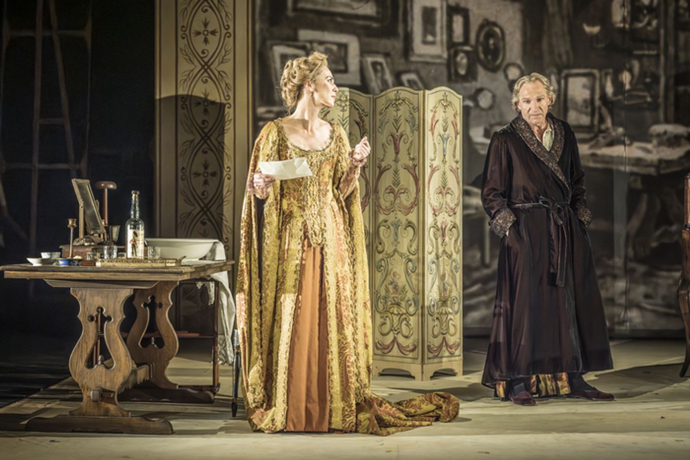 Photos: Ralph Fiennes and Miranda Raison in GRACE PERVADES  Image