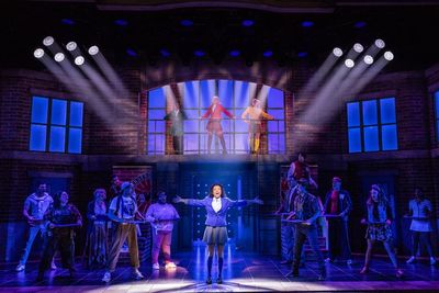 Lorna Courtney and the company  Photo