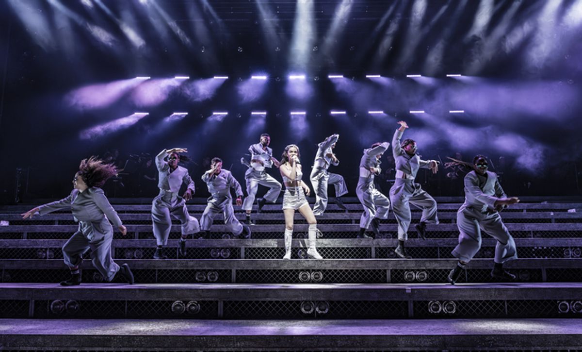 Rachel Zegler and cast at 