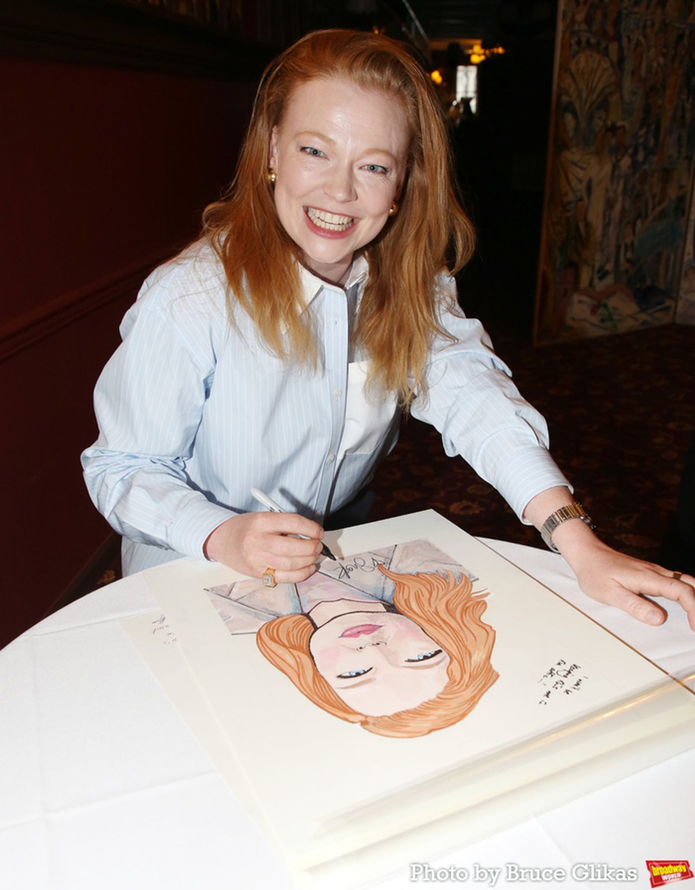 Photos: Tony Winner Sarah Snook Receives Portrait at Sardi's  Image