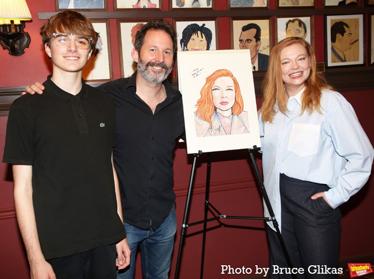 George Lawson, Dave Lawson and Sarah Snook at 
