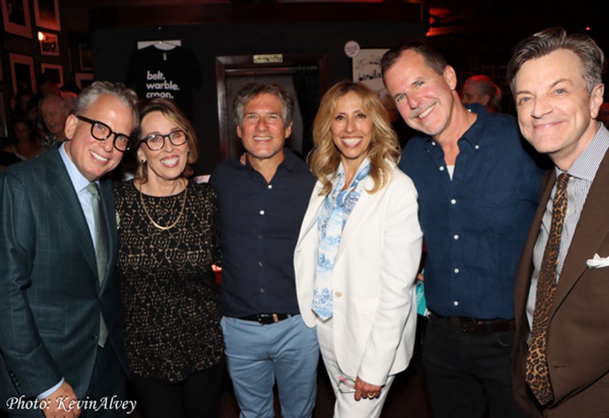 Billy Stritch, Susie Mosher, Jef Kaplan, Amanda Green, Jonathan Dokuchitz, Jim Caruso at 