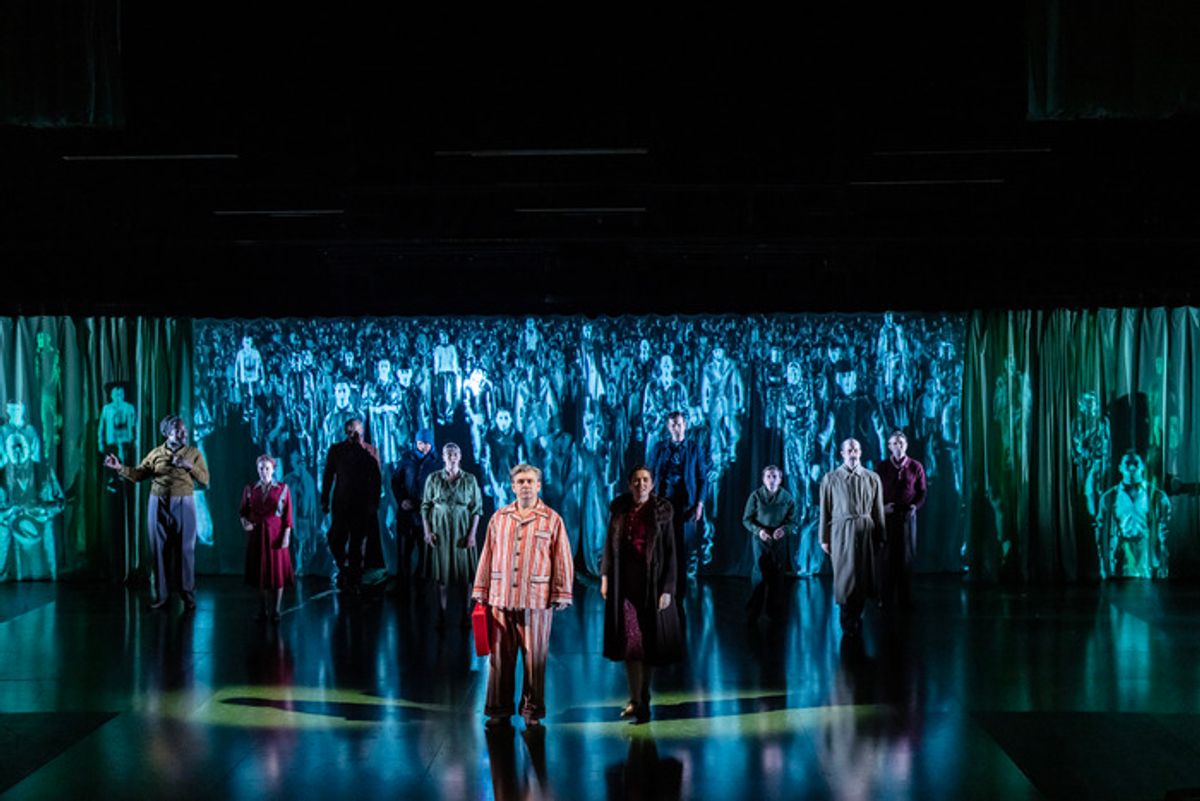 NYE by Price,                  , a  by Tim Price, Director - Rufus Norris, Set Designer - Vicki Mortimer,  Costume Designer - Kinnetia Isidore, Lighting Designer - Paule Constable, Co-Choreographer -Steven Hoggett, Jess Williams,  The National Theatre, London, 2025 Credit: Johan Persson at 