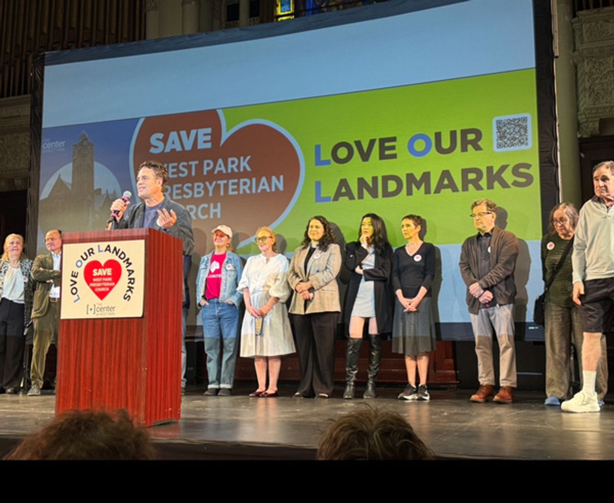 Mark Ruffalo speaking in support of The Center at West Park  at 