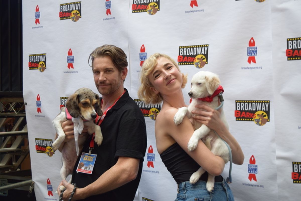 Andy Karl, Julia Knitel at 