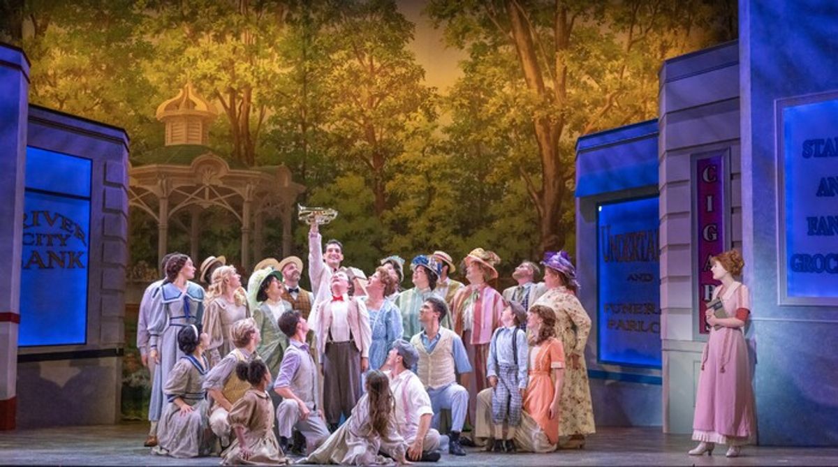 Elliott Litherland and the cast at 